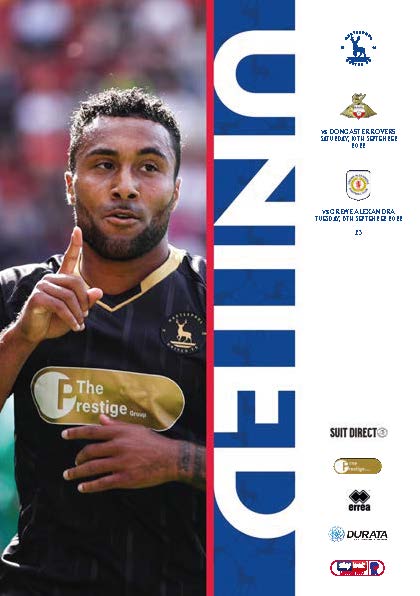 Hartlepool v Doncaster Rovers & Crewe Matchday Programme 22/23