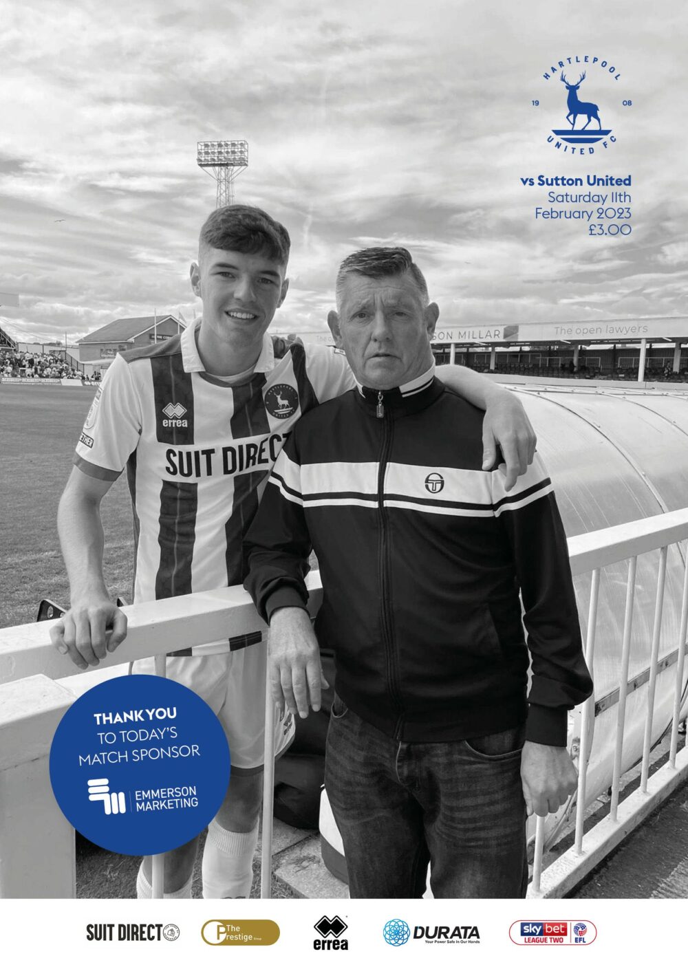 Match Day Programme - Hartlepool United – Altrincham FC