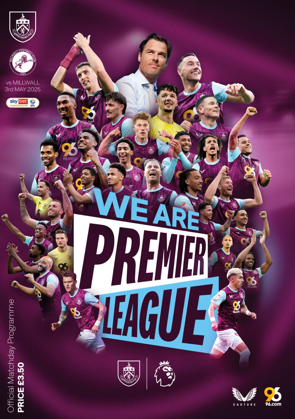 Burnley v Millwall Matchday Programme 24/25