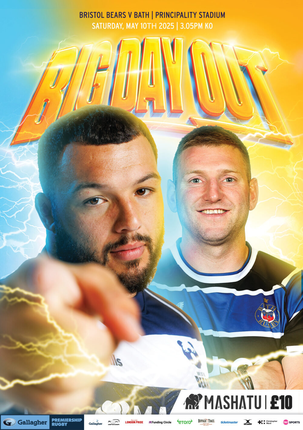 Bristol Bears v Bath BIG DAY OUT Souvenir Match Programme 2025