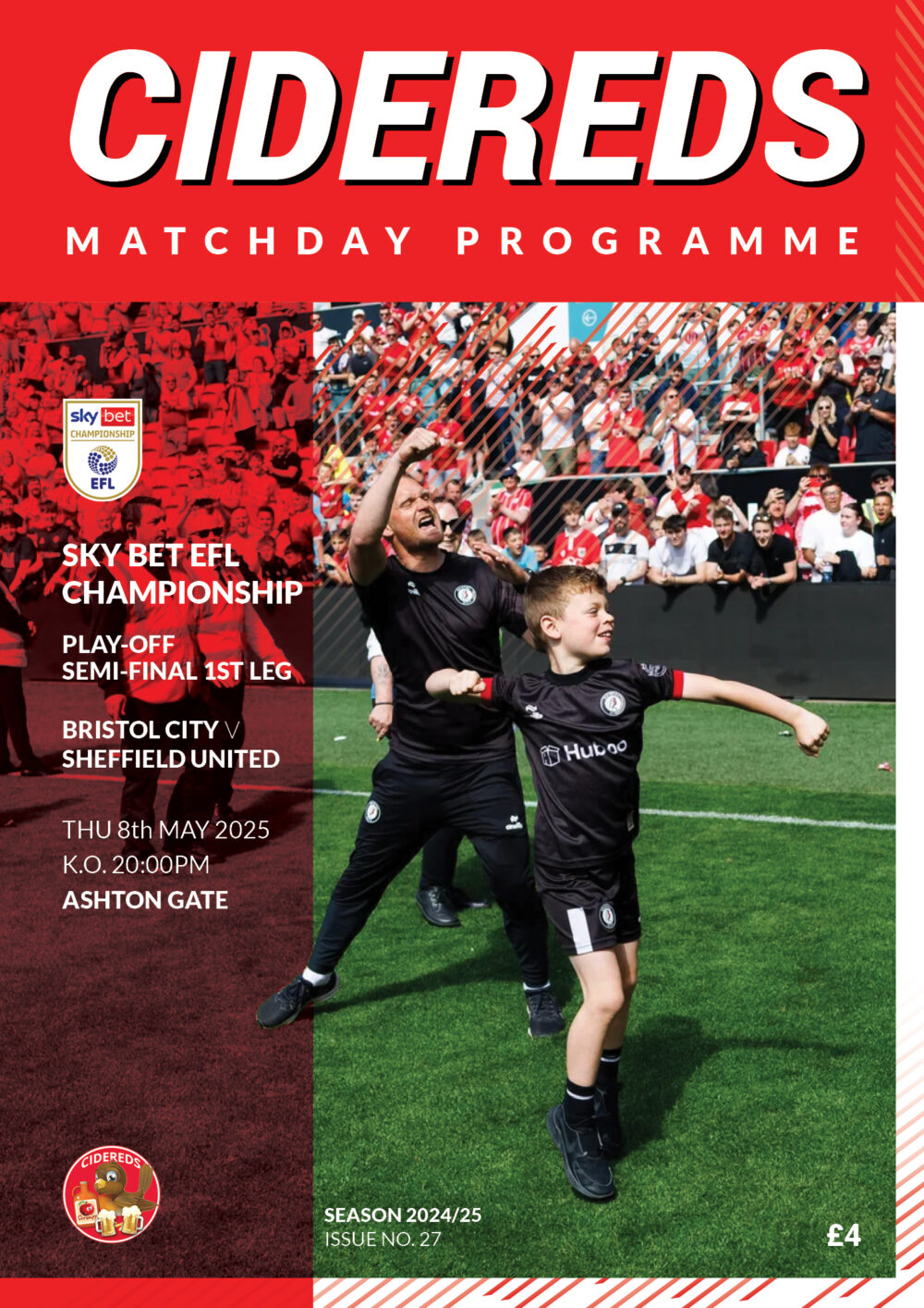 Cidereds v Sheffield United PLAY OFF Matchday Programme 24/25