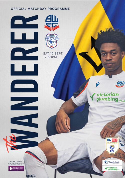 Bolton Wanderers vs Cardiff City Matchday Programme 26/27