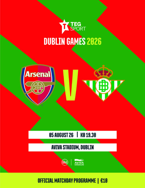 Arsenal vs Real Betis Matchday Programme 05/08/26