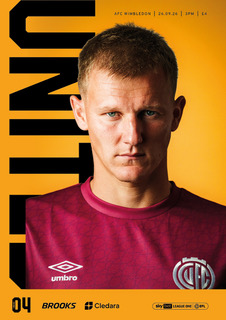 Cambridge United vs AFC Wimbledon Matchday Programme 26/27